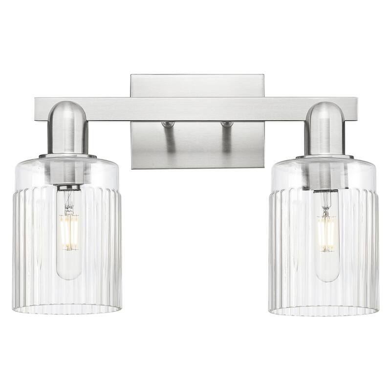 Innovations Lighting 716-2W-11-16 Hadley Vanity Hadley 2 Light 16" - Brushed Satin Nickel / Clear