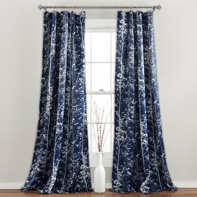 Lush Decor Forest Room Darkening Window Curtain Panel Pair