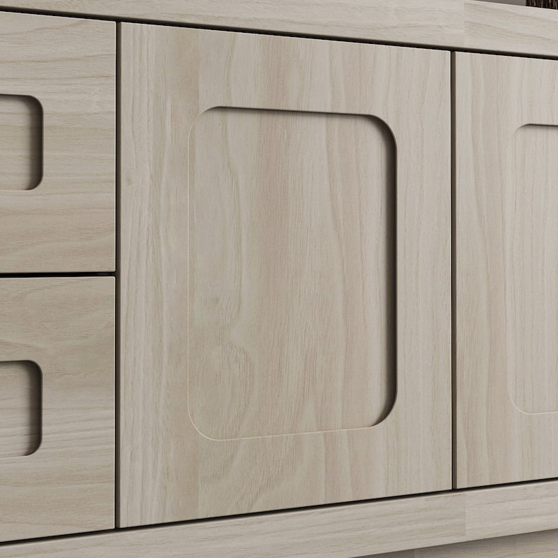 65 Inch TV Stand Entertainment Center with Drawers Floating TV Shelf