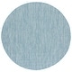 preview thumbnail 40 of 191, SAFAVIEH Courtyard Carolann Indoor/ Outdoor Waterproof Patio Backyard Rug 10' Round - Aqua/Grey