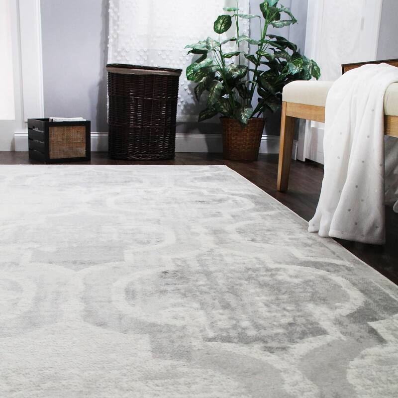 Superior Viking Contemporary Geometric Trellis Indoor Runner or Area Rug