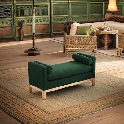 53.5"W Elegant Upholstered Bench