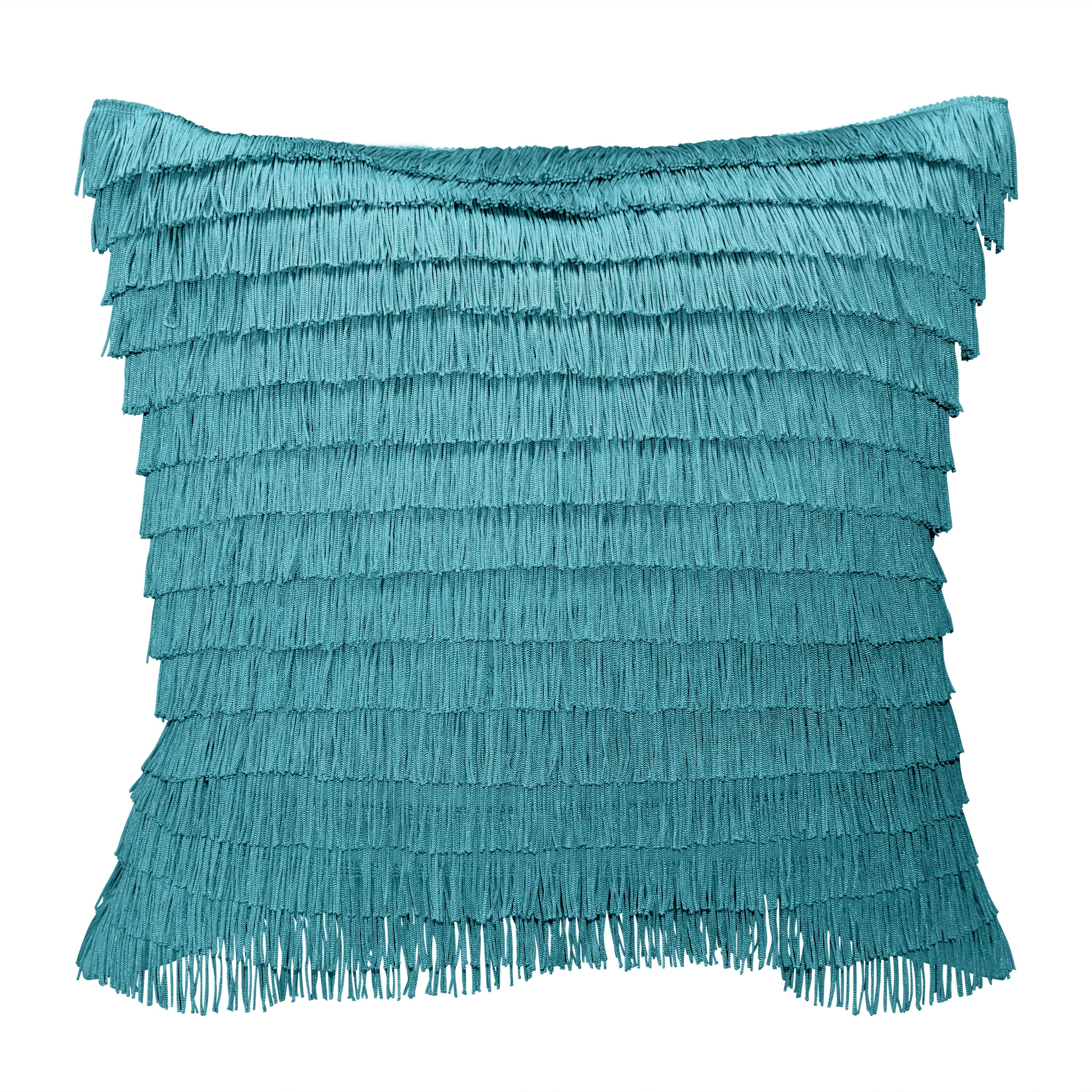 Edie At Home Gatsby Fringe Decorative Throw Pillow On Sale Bed