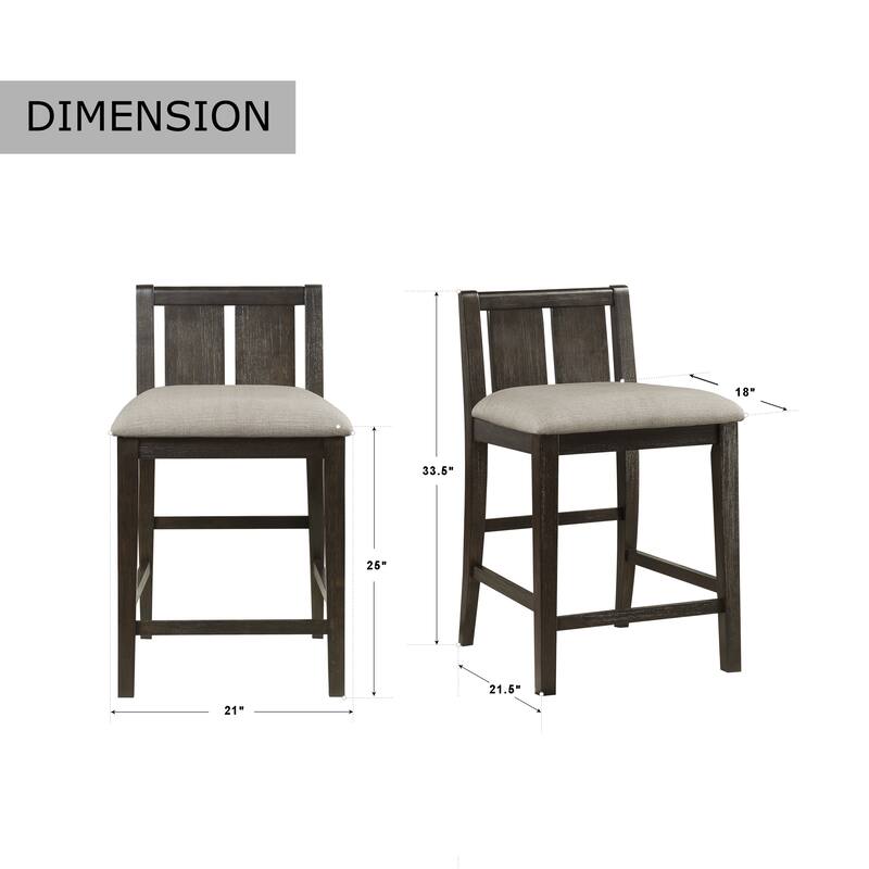 Hobson Counter Height 3-piece Dining Set