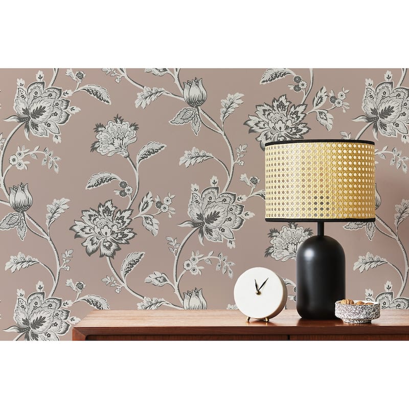 Fine Decor Juliette Light Pink Jacobean Wallpaper