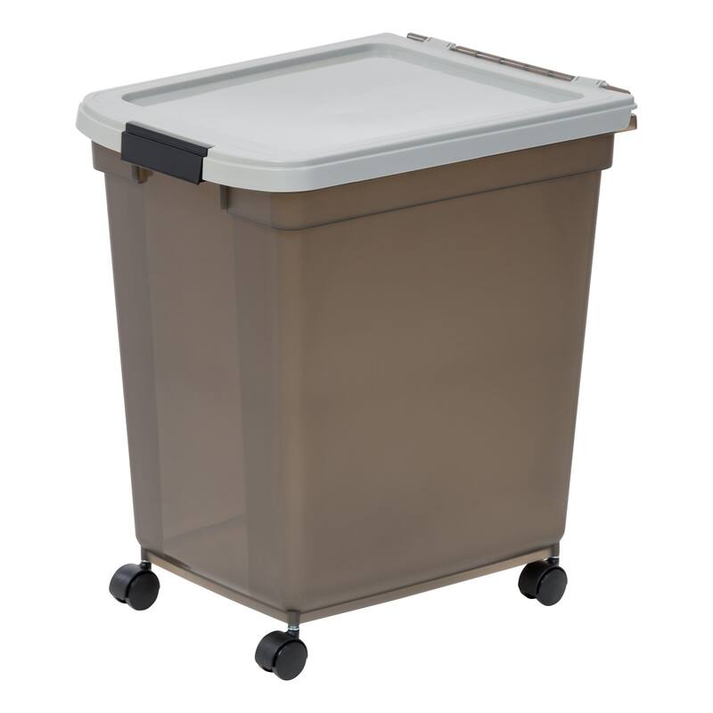 Airtight Mobile Pet Food Storage with Removable Casters