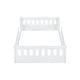 preview thumbnail 11 of 24, Twin Size Floor Platform Bed with Fence Guardrail, Solid Wood Montessori Bed Kids Bed Frame Low Grounded Bed for Toddlers