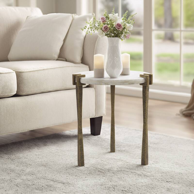 Rench Side Table White - White