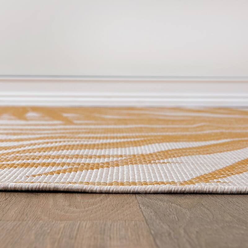 World Rug Gallery Tropical Nature Inspired Indoor/Outdoor Area Rug