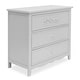 preview thumbnail 6 of 13, Sweetpea Baby Rose Tiana 3 Drawer Dresser Silver Shimmer