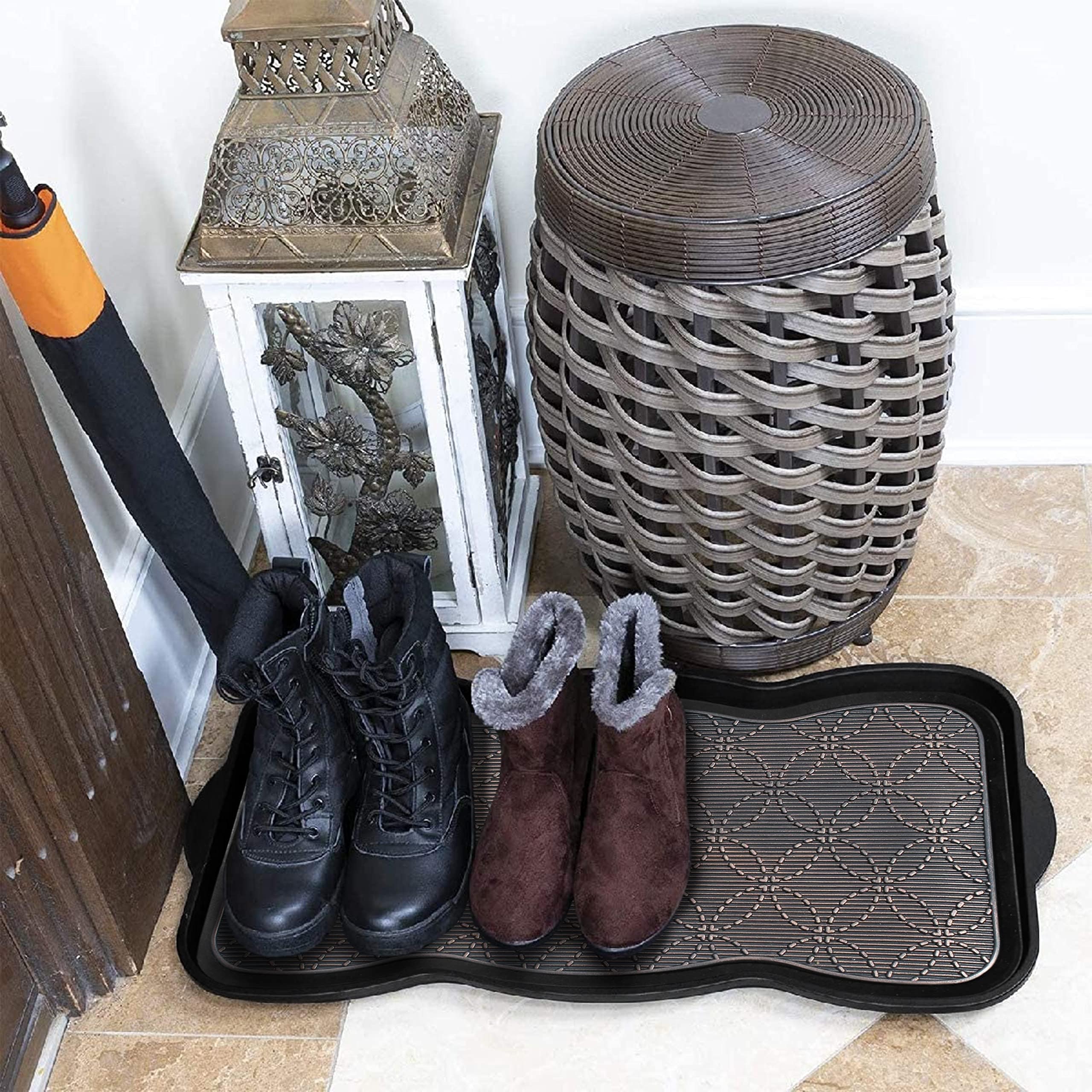 A1HC Footprint Heavy Duty Flexible 100% Rubber Boot Mat. Multi-Purpose for  Shoes, Pets, Garden - Mudroom, Entryway, Garage etc - On Sale - Bed Bath &  Beyond - 27981330