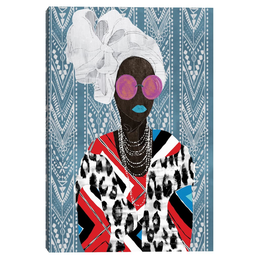 Queen Chevron by Nikki Chu Canvas Art Print