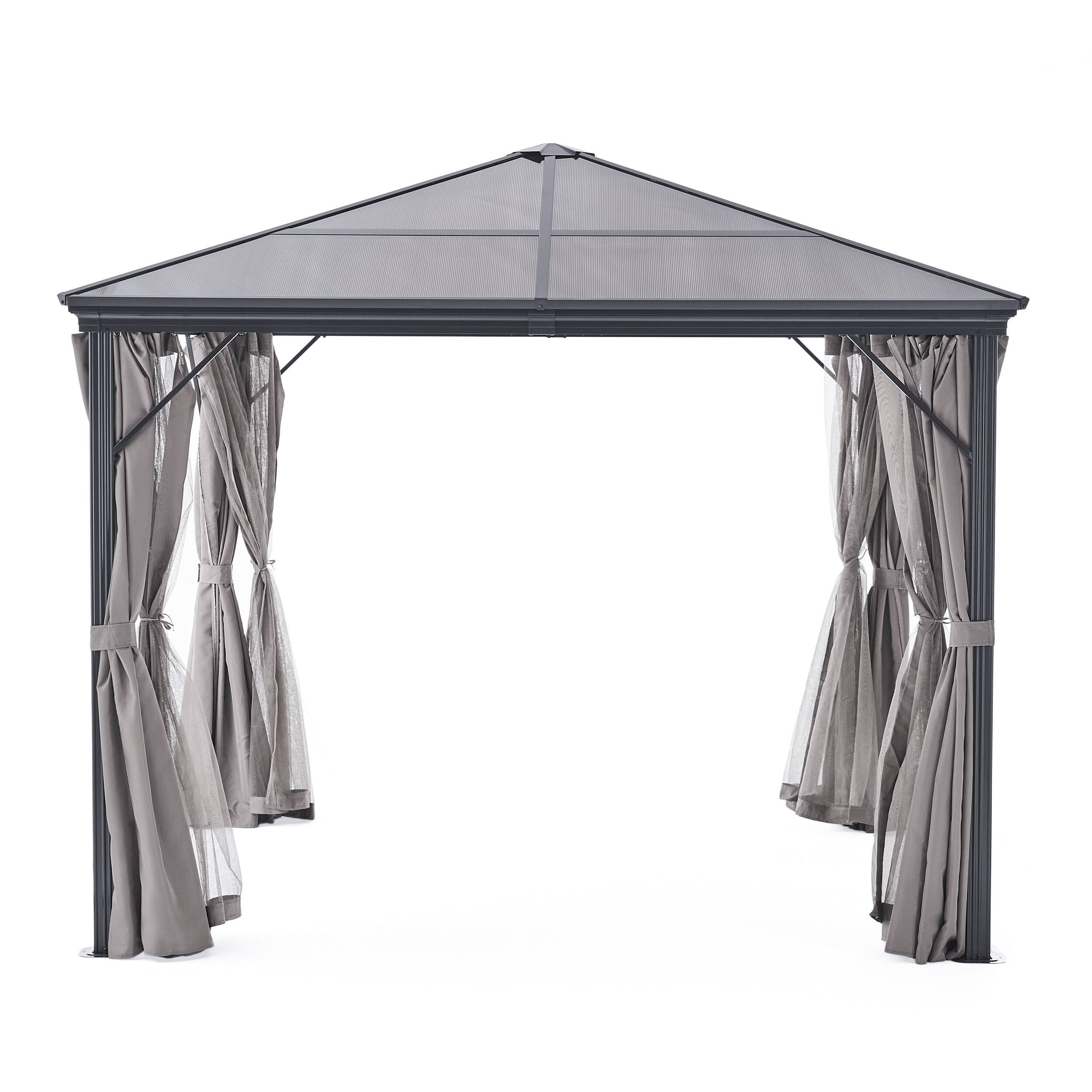 Aruba Outdoor 10foot Hardtop Aluminum Gazebo by Christopher Knight