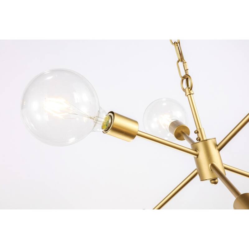 Maya 16-Inch Clear 6-Light Pendant