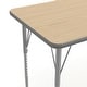 preview thumbnail 54 of 58, Commercial Adjustable Height Rectangular Activity Table-Standard Legs