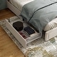 preview thumbnail 10 of 22, Furniture of America Jacinth Modern Velvet 4-Drawer Full Storage Platform Bed