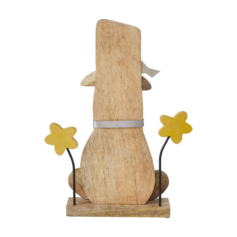 Whimsical Wooden Scarecrow 16.5x12.75x3 - N/A