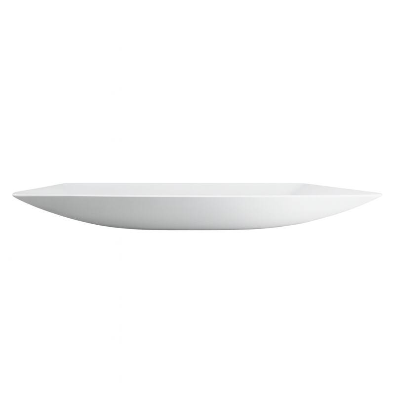 Carrivo Matte White Solid Surface Rectangular Vessel Sink