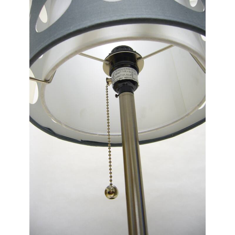 30"H GREY/WHITE TABLE Lamp