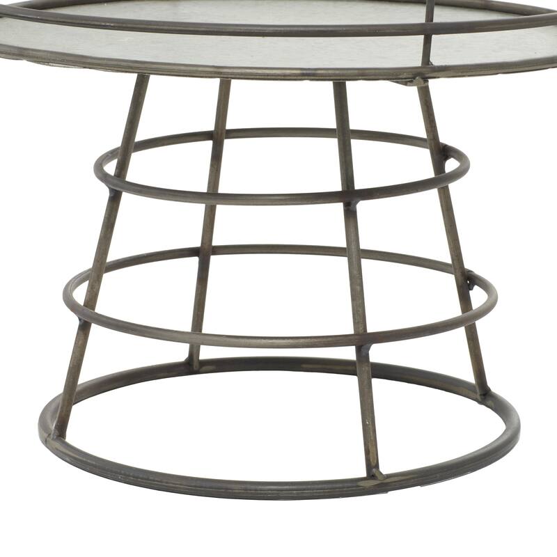 Gray Metal Cake Stand
