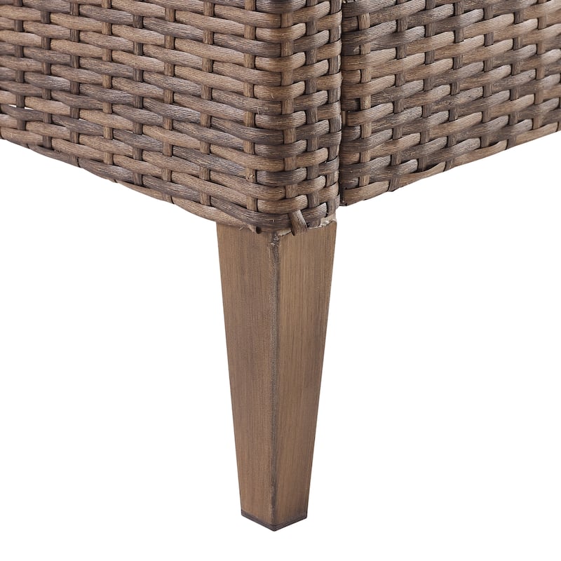 Crosley Capella 2Pc Outdoor Wicker Chair Set - 29.5"x28.25"x33"