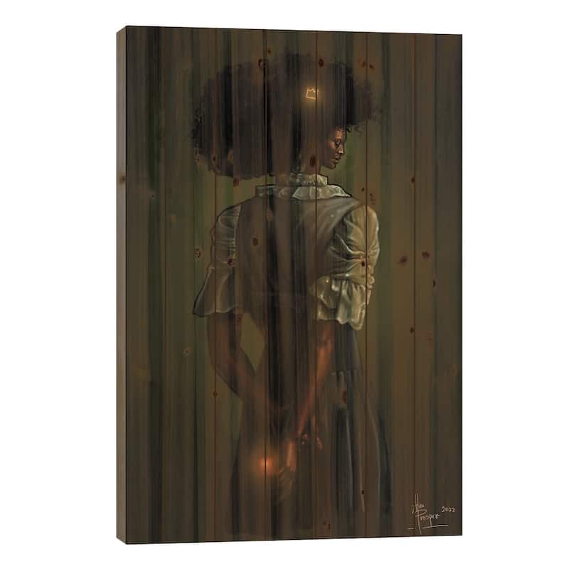 This Little Light Of Mine Print On Wood by Aluu Prosper - Multi-Color - 26x18x1.5