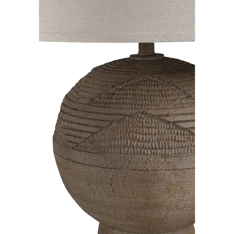 Everren Malya 25.5" Height Table Lamps, Textured Brown