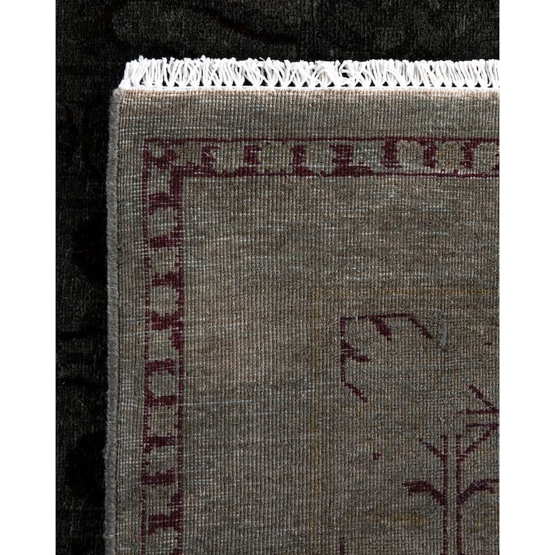 Contemporary Overdyed Wool Hand Knotted Area Rug - 5' 2" x 7' 10"