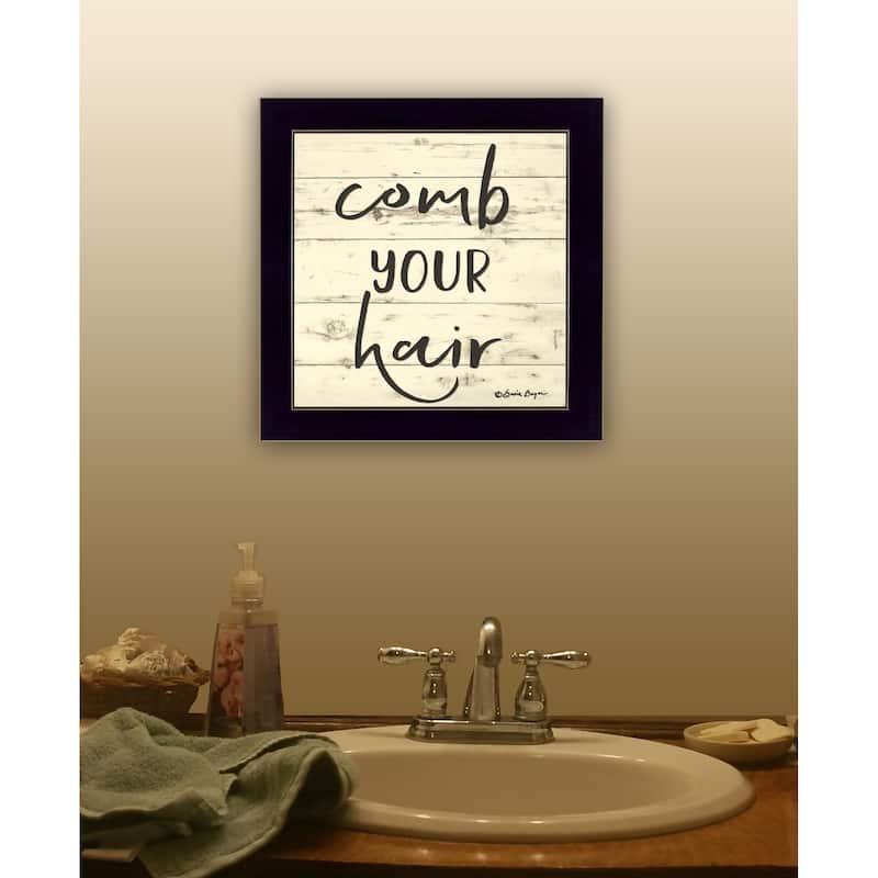 TrendyDecor4U Contemporary "Comb Your Hair" Framed Print Wall Art