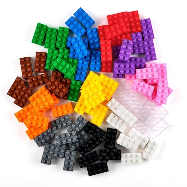 slide 2 of 6, Strictly Briks Classic Bricks Kit, 12 Colors, 96 Pieces, Compatible with Major Brick Brands Multi