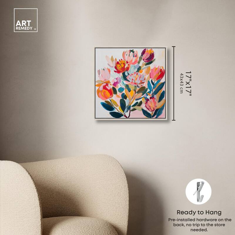 Contemporary Flora II Canvas by Art Remedy