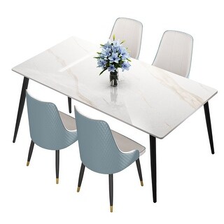 Dining Table Sintered Stone Marble Porcelain for Kitchen - Bed Bath ...
