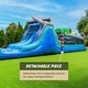 preview thumbnail 6 of 6, XJUMP Commercial Grade 45' Tropical Wet/Dry Obstacle with Dual Lane Slide and Deep Pool Two Pieces Kids and Adults (with Blower)