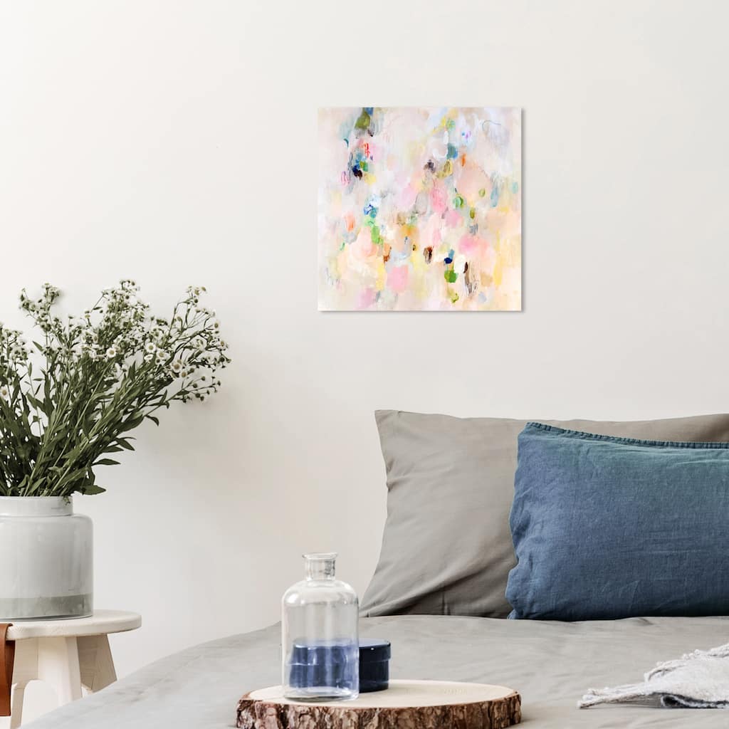 Wynwood Studio Canvas Abstract Garden of Hope I Pink and Light Pink Modern & Contemporary Wall Art Canvas Print