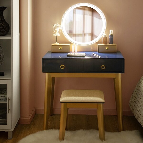 dressing table designs with lights