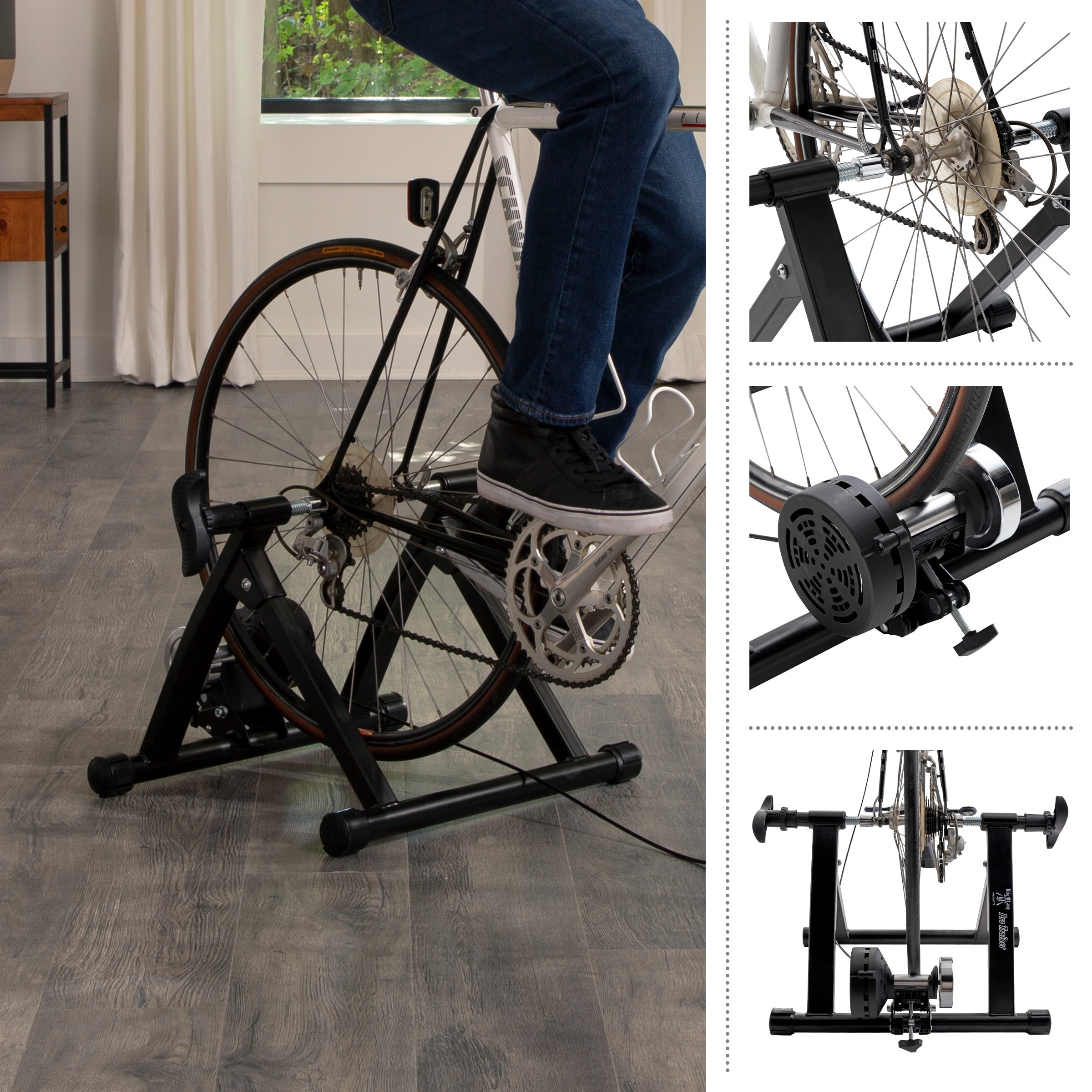 Magnetic indoor bike trainer outlet
