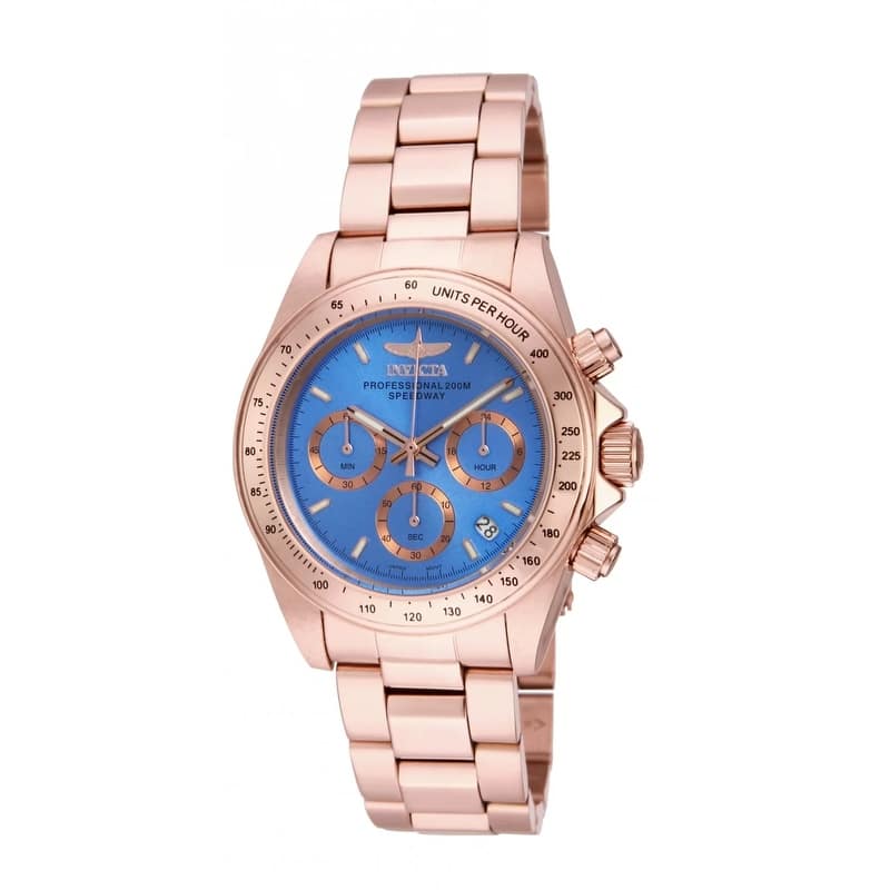 Invicta Women's 16658 Speedway Quartz Chronograph Light Blue Dial Watch