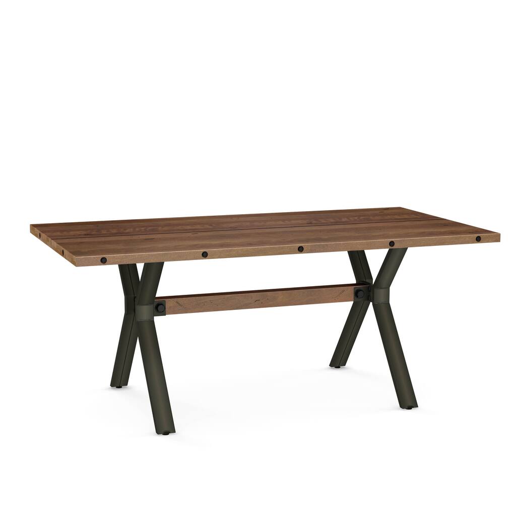 Amisco Laredo Dining Table with Distressed Solid Wood Top - Overstock ...