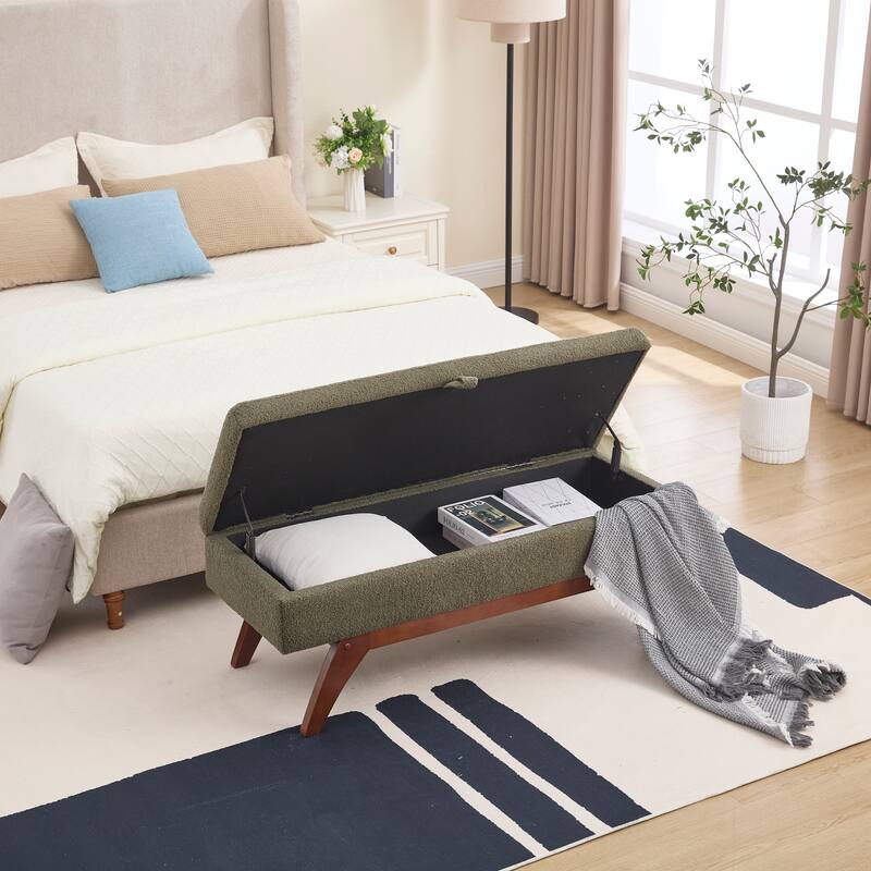 Upholstered storage Bench