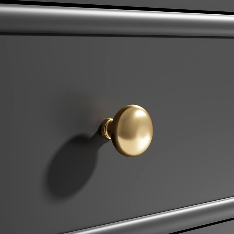 Roomfitters Bathroom Vanity with Sink, Ceramic Basin with One Tip-out Drawer, Three Side Drawers and Adjustable Shelf