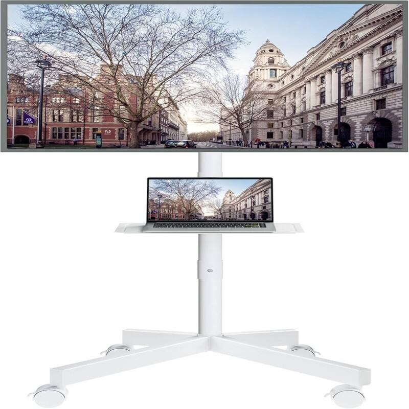 Mobile TV Stand - White