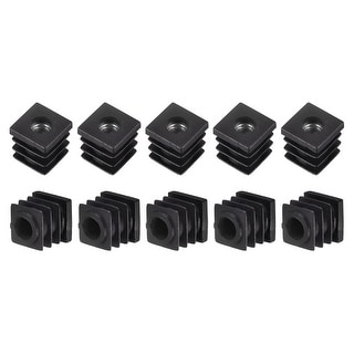 Square Inner Insert Inserts for Square Tubes with Thread, for OD Square Tube, Caster Insert ...