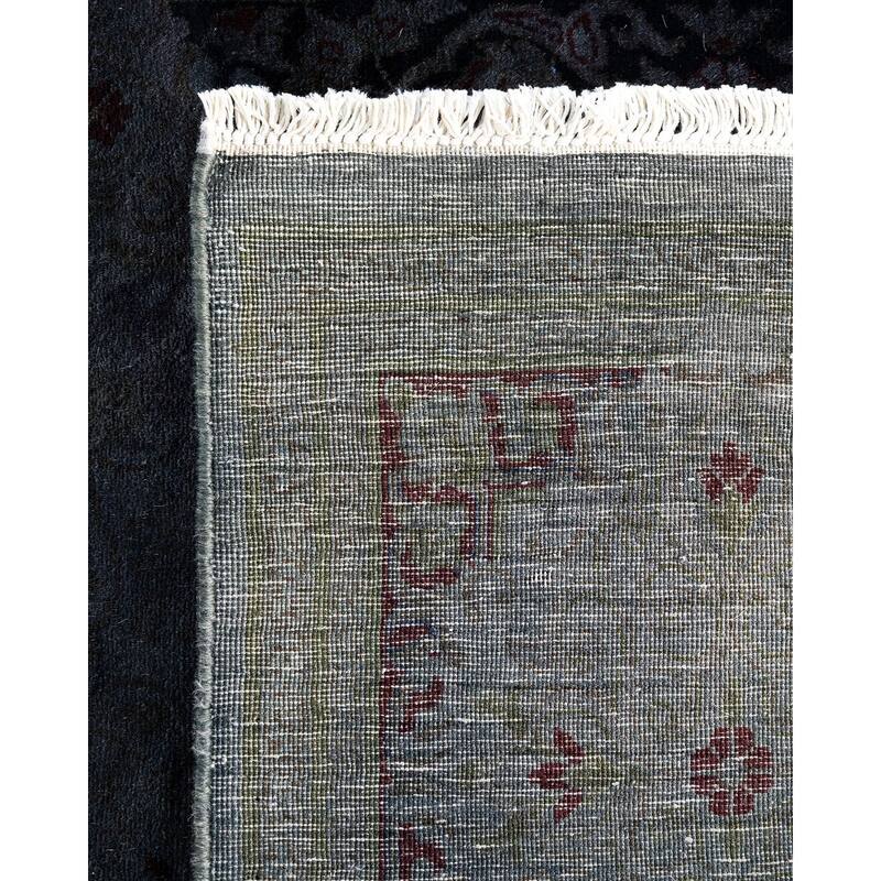 Fine Vibrance, One-of-a-Kind Hand-Knotted Runner Rug - Brown, 3' 0" x 8' 10" - 3' 0" x 8' 10"