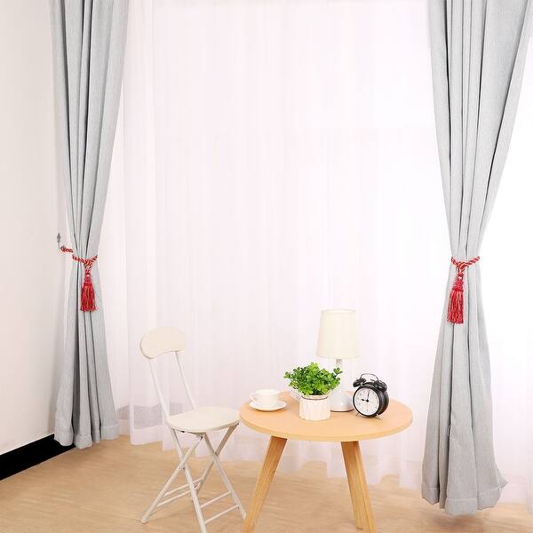 Shop 2pcs Burgundy 24 Inch Curtain Tiebacks Curtain Holdbacks Home
