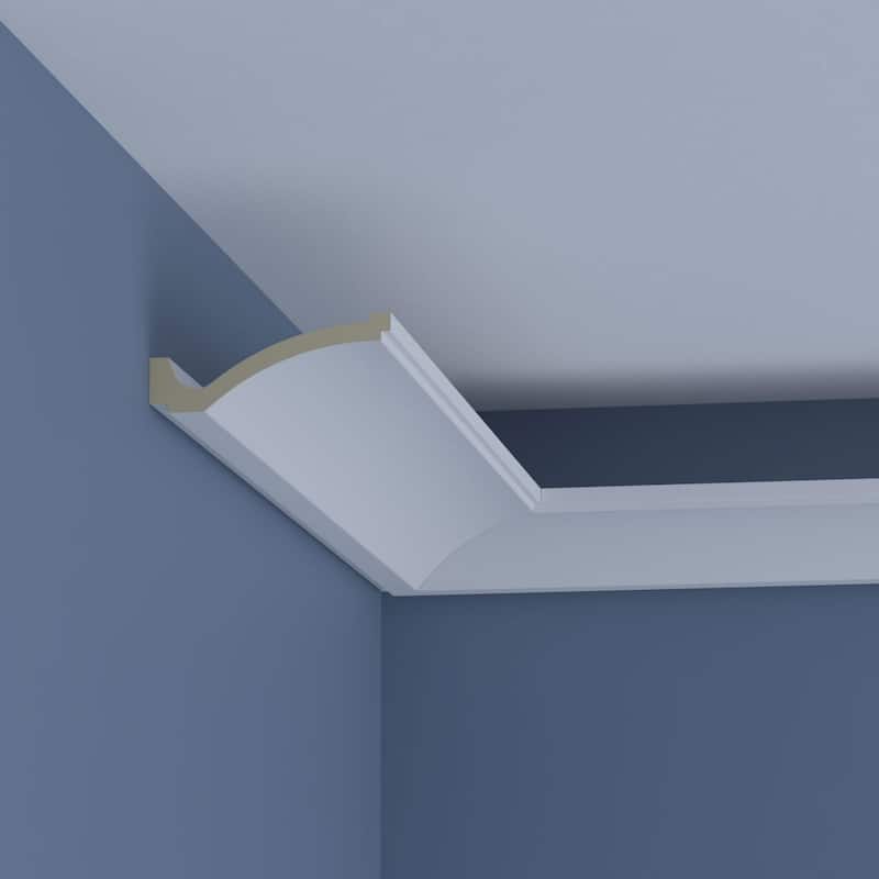 4"H x 10 1/4"P x 10 7/8"F x 94 1/2"L Brett Crown Moulding - 1-Pack
