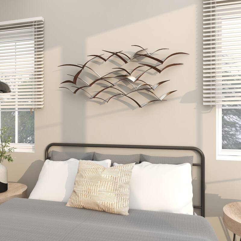 Brown Metal Scroll Home Wall Decor