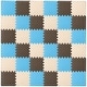 preview thumbnail 36 of 58, ProsourceFit Kids Solid Floor Play Mat 3/8-in 36 SQ FT - Blue/Brown/Beige