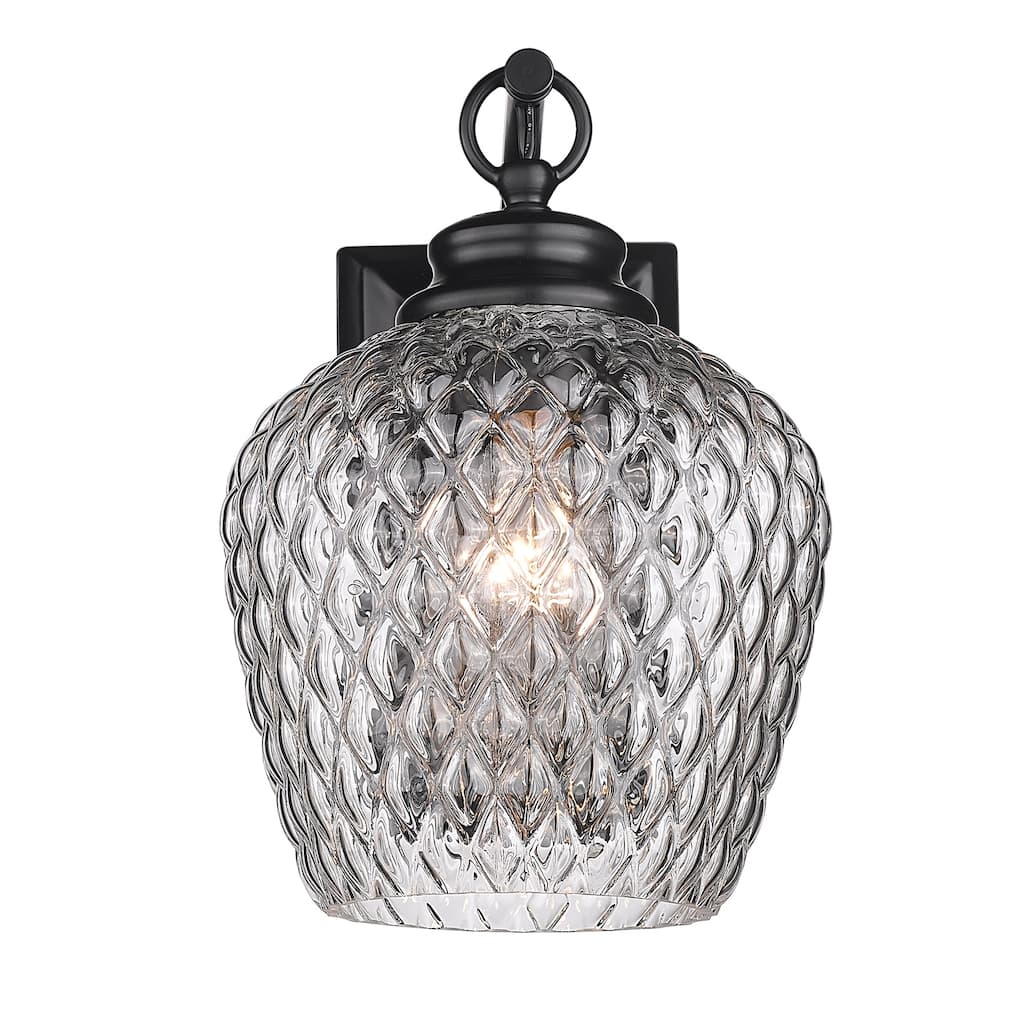 Golden Lighting Adeline 1-light Wall Sconce in Matte Black