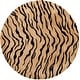 preview thumbnail 6 of 6, SAFAVIEH Handmade Soho Demetrina Tiger N.Z. Wool Rug 6' Round - Gold/Black - Round