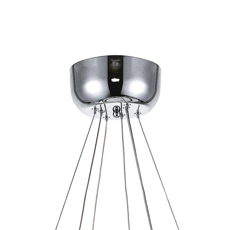Ring LED Chandelier With Chrome Finish - Stainless Steel
